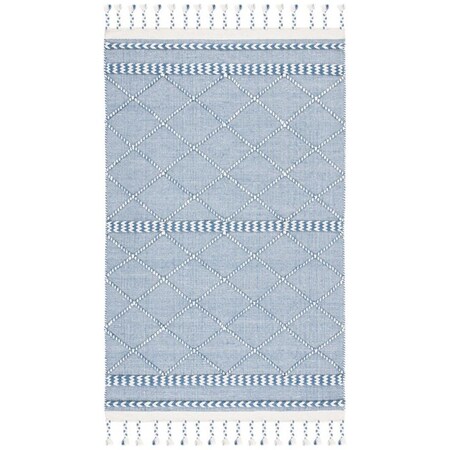 Safavieh 8 x 10 ft. Casablanca 575N Hand Loomed Rectangle Area Rug Blue & Ivory CSB575N-8
